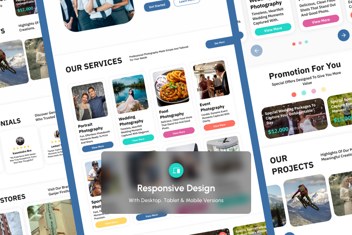 Ganjar Creative Studio Portfolio Lan, a Landing Page Template by productype1 (Photo 3 of 5)