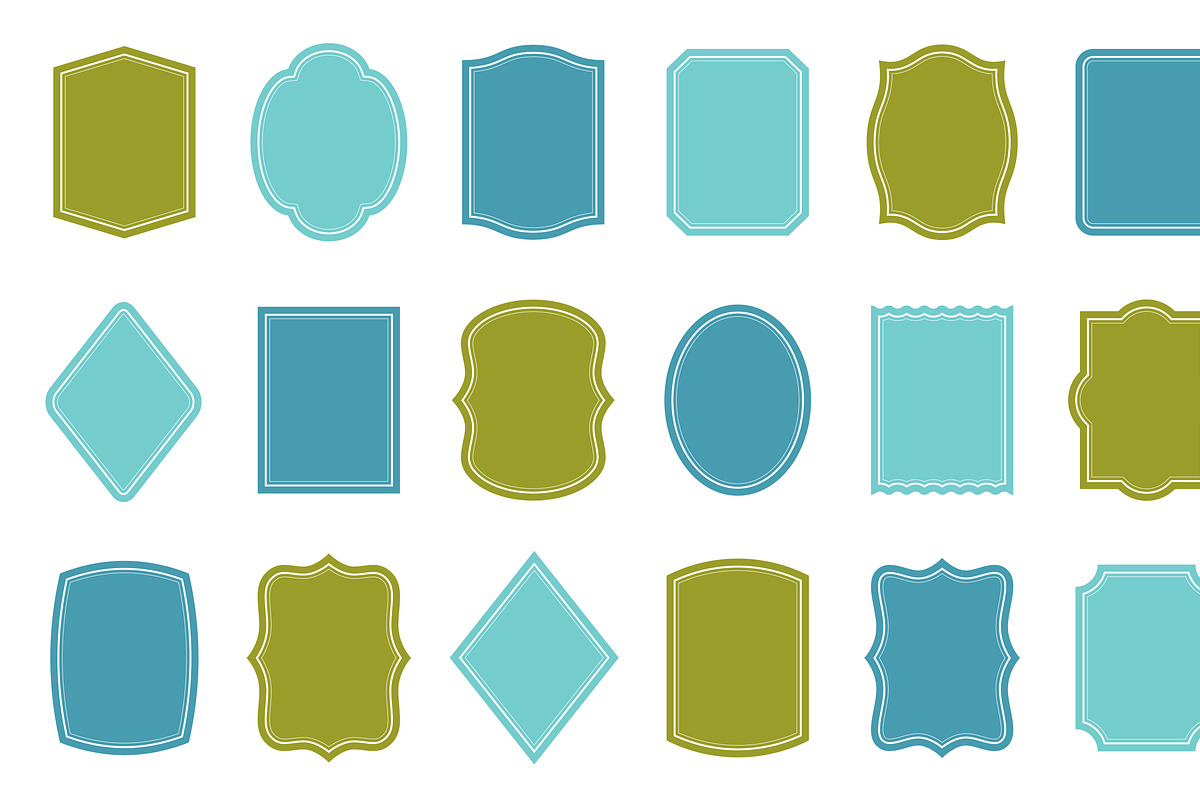 Labels: 18 shapes, different colors, an Object Graphic by moibalkon