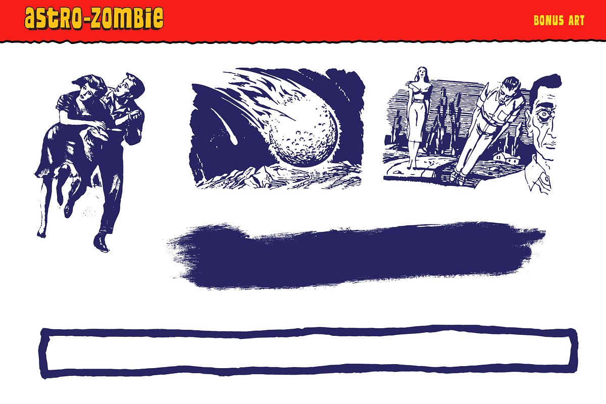 PM Astro-Zombie Design Collection, a Handwritten Font by Paper Moon Graphic Supply (Photo 11 of 13)