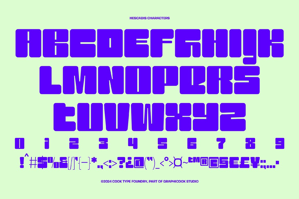 Hescadis, a Sans Serif Font by graphicook (Photo 2 of 10)