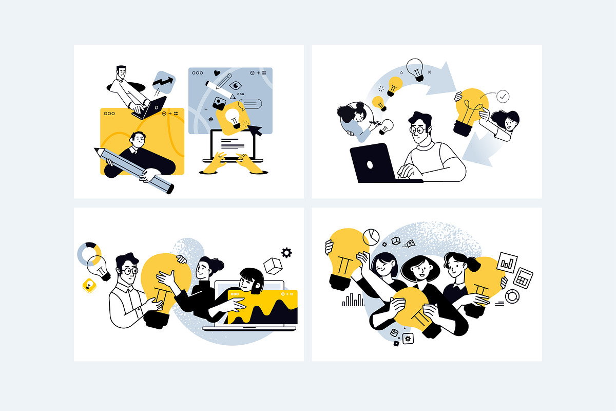 Creative Business Banners, a Person Illustration by PureSolution (Photo 9 of 12)