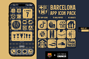 Barcelona Icon Pack | Away Kit, an Icon by IconsEngineer (Thumbnail 1 of 11)