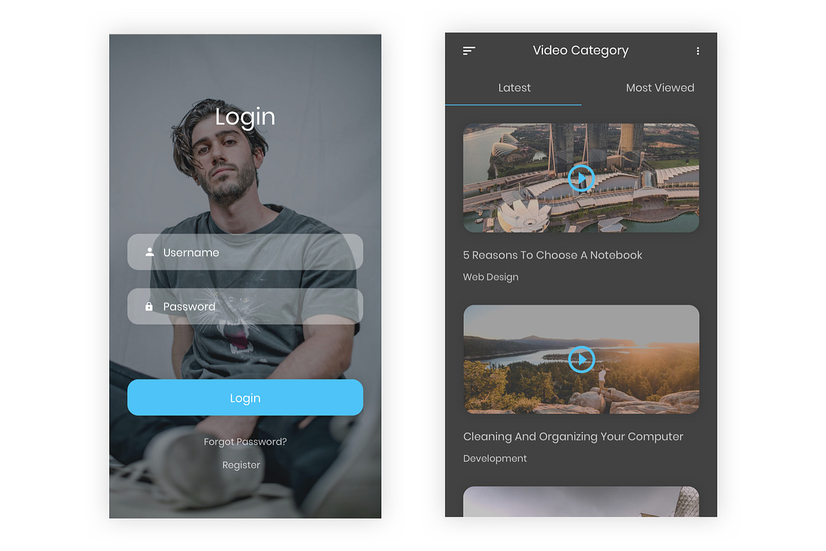 Konnect - Social Media Adobe XD App, an UI Kit Template by themelove (Photo 3 of 9)