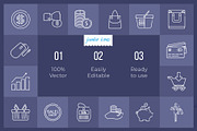 Commerce-Shopping Line Icons V2, an Outline Icon by Jumbo Icons (Thumbnail 2 of 5)