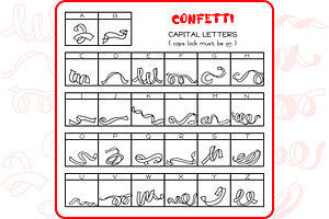 Confetti Doodles - Dingbats Font