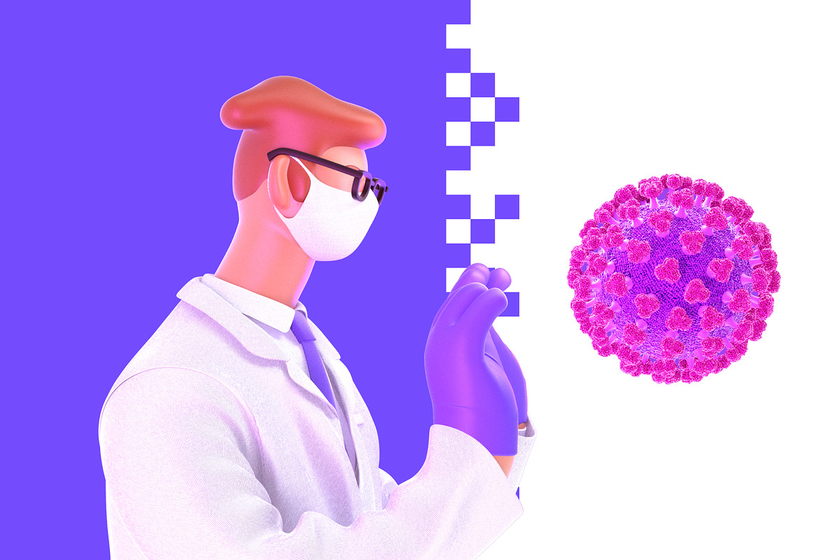 Doctor, 3D illustrations set, a Healthcare Illustration by Grivina's shop (Photo 16 of 19)