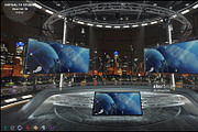 Virtual TV Studio News Set 36, an Architecture 3D Model by akerStudio (Thumbnail 2 of 25)