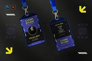 Experimental Identity - ID Card, a Print Template by StreaksideStd