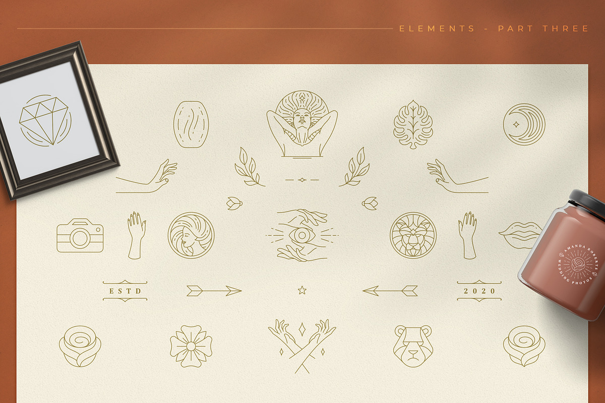 Logo Line Elements Collection, a Decorative Illustration by Vasya Kobelev (Photo 6 of 11)