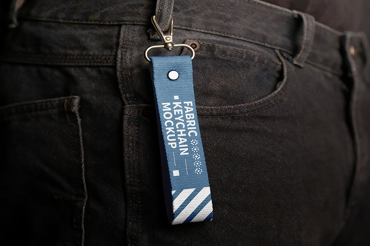 Fabric Keychain Mockup, a Product Mockup by Pitchlook.Studio (Photo 2 of 4)