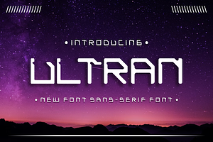 Ultraman Modern Sans Serif Font