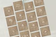 Editable logo template for author, a Branding & Logo Template by Petite Zakka Boutique (Thumbnail 2 of 7)