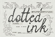 Dotted Ink Typeface, a Script Font by softulka (Thumbnail 1 of 6)