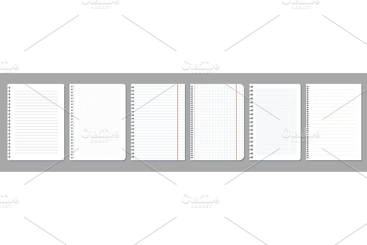Torn blank paper sheet, set of empty, a Texture Illustration by Elegant Solution
