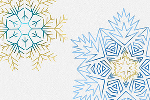 Snowflake Stamp Brushes