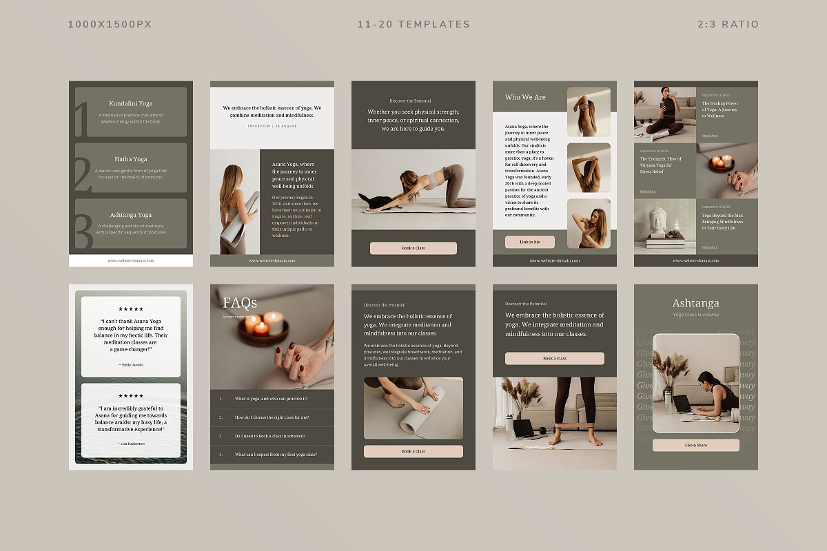 Asana Social Media Kit, a Social Media Template by Ruben Stom (Photo 15 of 19)