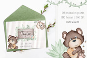 Jungle animals cliparts and patterns, an Animal Illustration by Tita Creative Studio (Thumbnail 4 of 6)