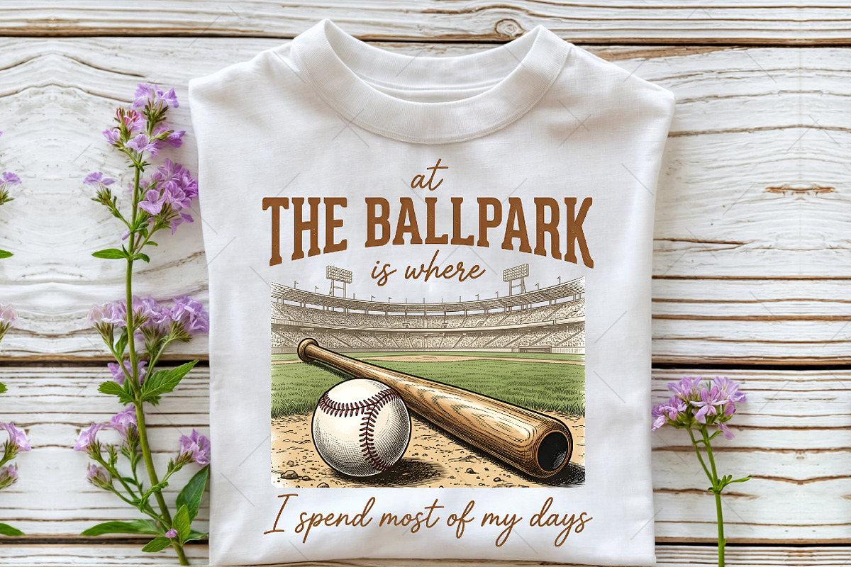 Retro Baseball Mom, Baseball Season, an Illustration by OK Design (Photo 2 of 5)