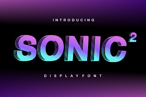 SONIC 2, a Blackletter Font by Fourteen Letter