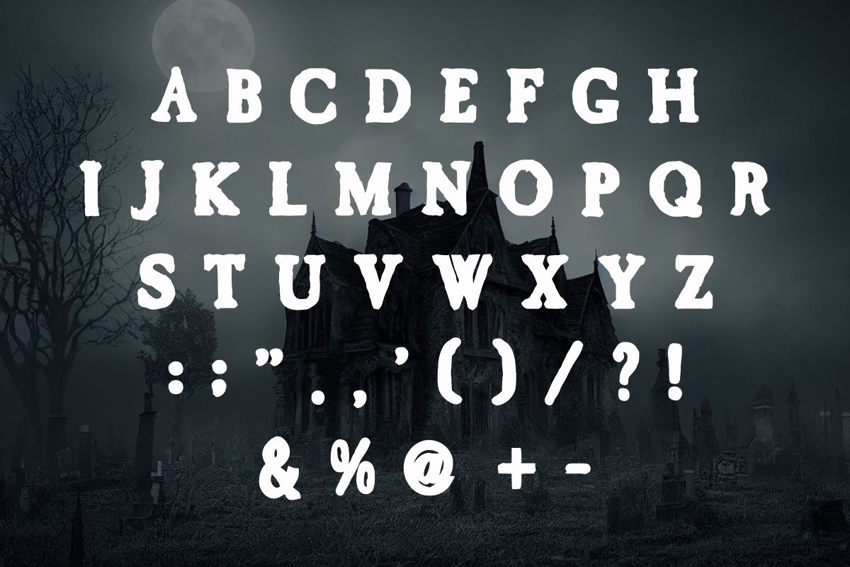 SCARY PUMKIN, a Blackletter Font by Fourteen Letter (Photo 7 of 8)