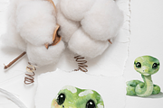40 Cute Snake Clipart, an Animal Illustration by Pati Charm Studio (Thumbnail 8 of 9)