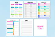 2026 Weekly Planner For Canva KDP, a Stationery Template by Shumaya (Thumbnail 2 of 4)