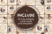 10 Editable Canva Post for Pet Care, a Social Media Template by TemplateCastleStore (Thumbnail 3 of 7)