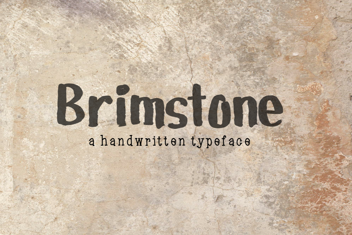Brimstone- Handwritten Font