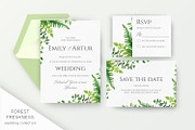 Wedding suite - Forest freshness, an Invitation Template by Alewiena (Thumbnail 1 of 8)
