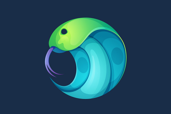 2 Colorful Snake Icons