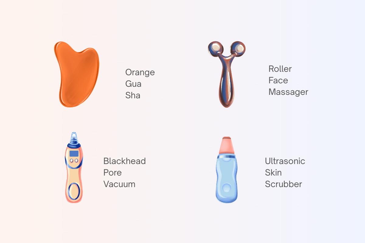 Facial Care Tools, an Object Graphic by Deemak Daksina (Photo 3 of 3)