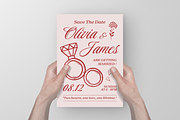 Red Minimalist Wedding Invitation, an Invitation Template by Annora Studio (Thumbnail 5 of 6)
