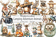 Camping Adventure Animals Bundle, a Graphic by Libby Wishes (Thumbnail 1 of 6)