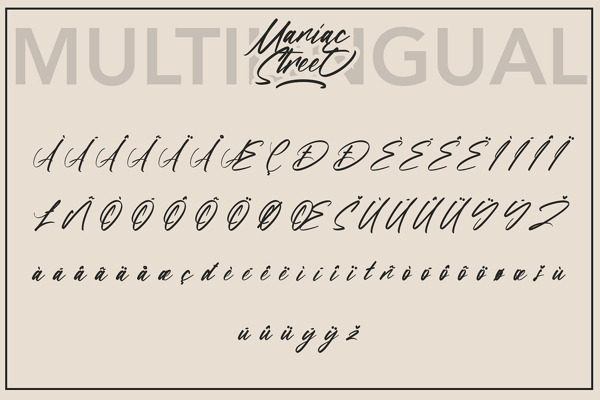ManiacStreet-Handwritten Script Font, a Script Font by AQR Studio (Photo 3 of 10)