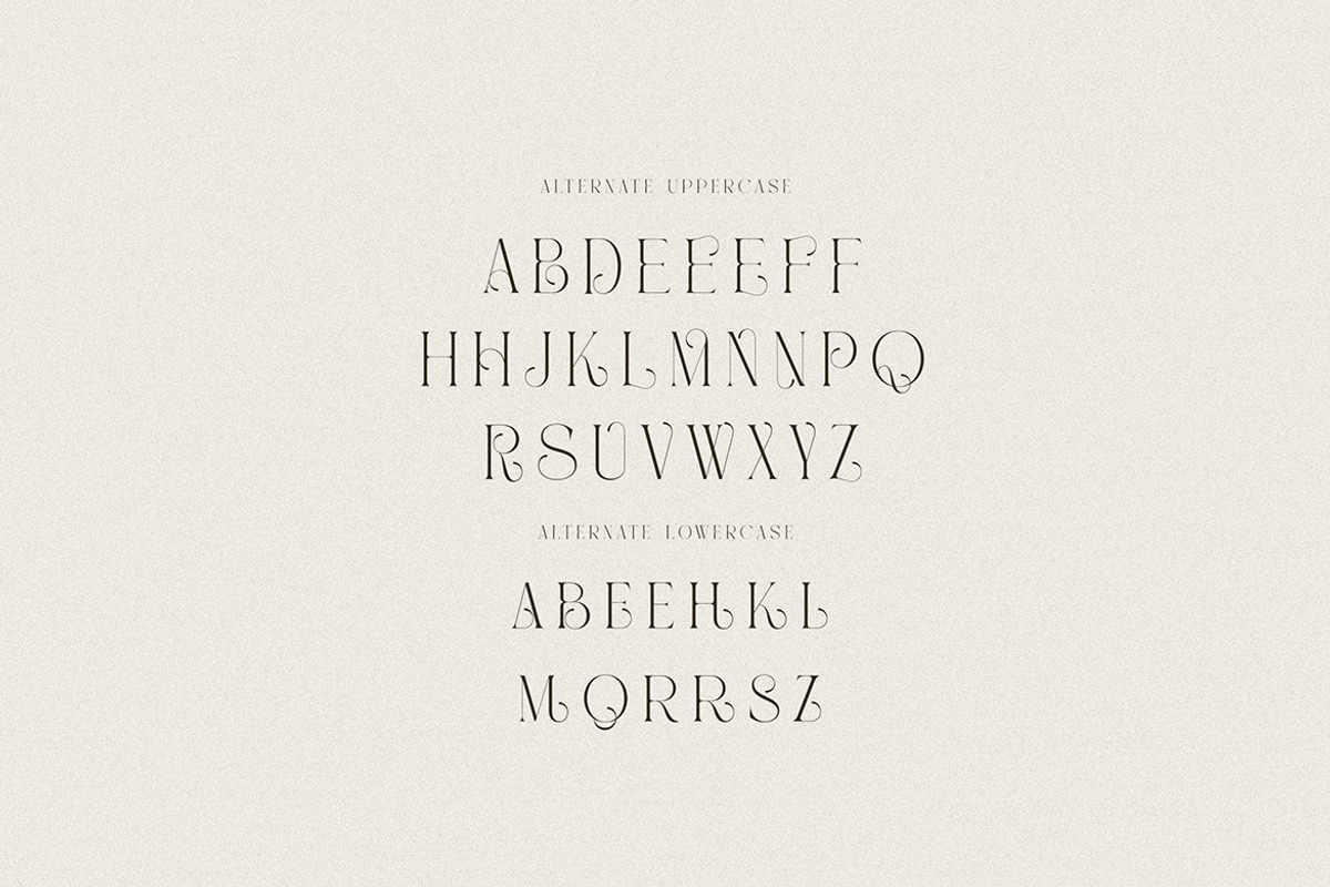 Caroline Luxury Serif, a Serif Font by Cruzine (Photo 8 of 10)