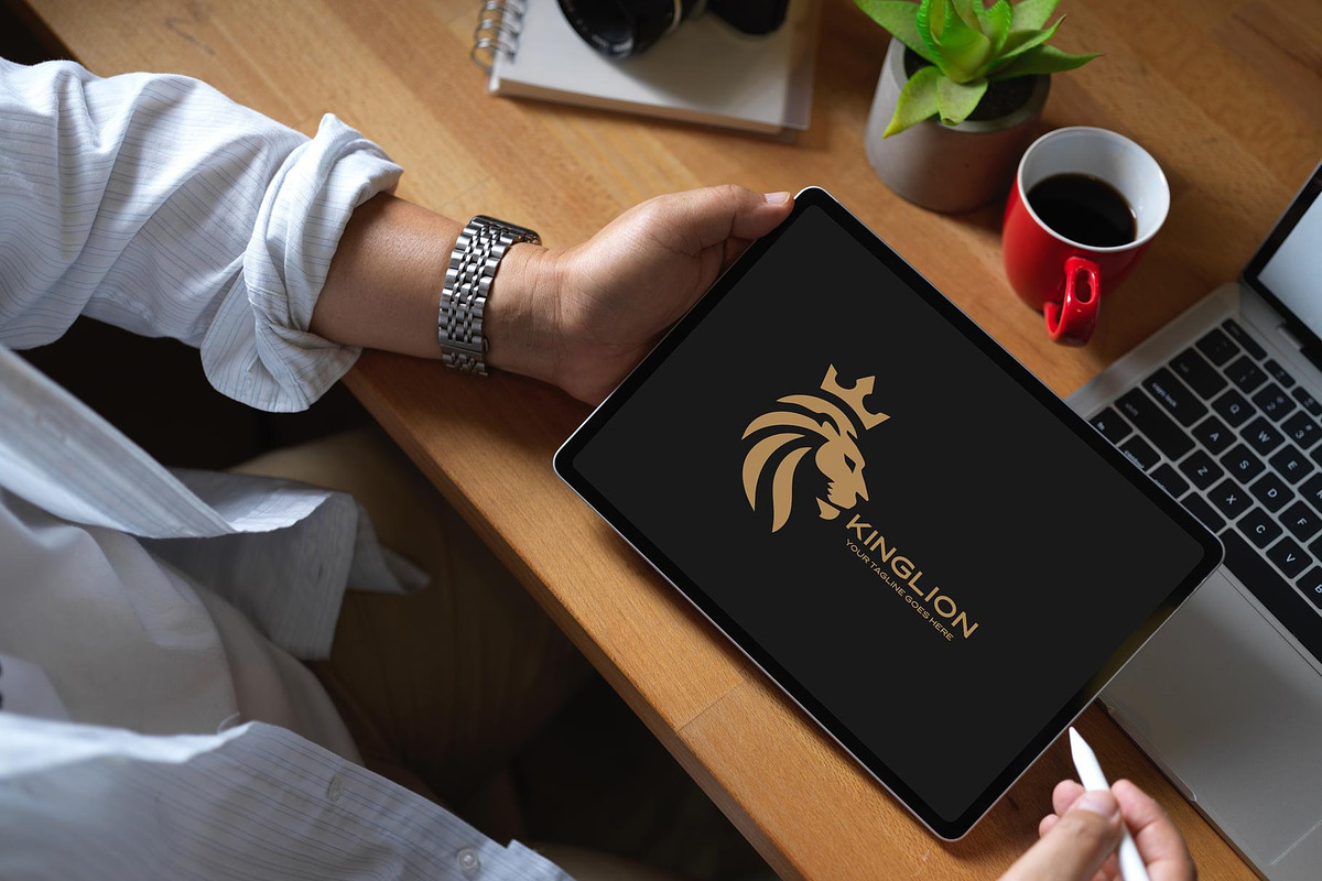 Royal King Lion Logo Design, a Branding & Logo Template by YUDesignStore (Photo 8 of 10)