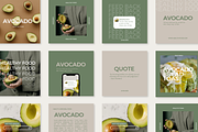 Avocado Canva Template, a Social Media Template by Moodwave Studio (Thumbnail 4 of 10)