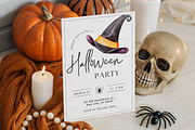 Halloween Party Invite Mockup PSD, an Advertising Mockup by TatiMockup (Thumbnail 3 of 4)