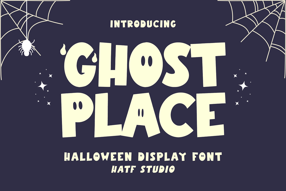 Ghost Place, a Handwritten Font by HATFSTUDIO (Photo 1 of 8)