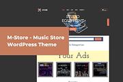 M-Store - Music WordPress Theme, a WordPress Template by Ordasoft (Thumbnail 1 of 3)