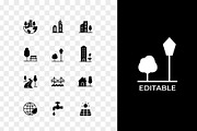 World Urbanism Day Solid Icons, a Solid Icon by Unique Design Team (Thumbnail 2 of 3)