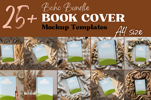 Book Cover Mockup Template Canva