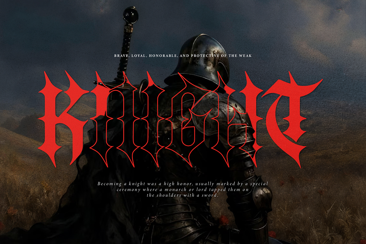 Tonduk | Blackletter Font, a Blackletter Font by Denustudios (Photo 3 of 12)