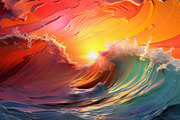Paint waves - 27 images, a Decorative Illustration by Handmadefont (Thumbnail 9 of 10)