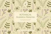 Botanical Seamless Patterns, a Pattern Graphic by studiocolectivo (Thumbnail 1 of 12)