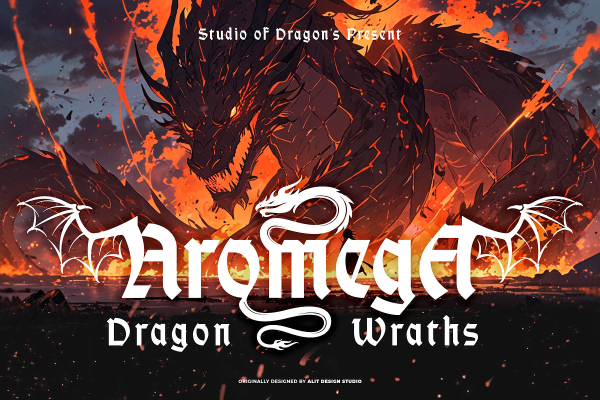 Burst Hydra Font, a Blackletter Font by alit design (Photo 7 of 17)