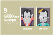 Classic Monsters Stamp, a Graphic by paulopivato (Thumbnail 2 of 3)