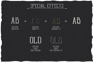 Retro Style Label Typeface