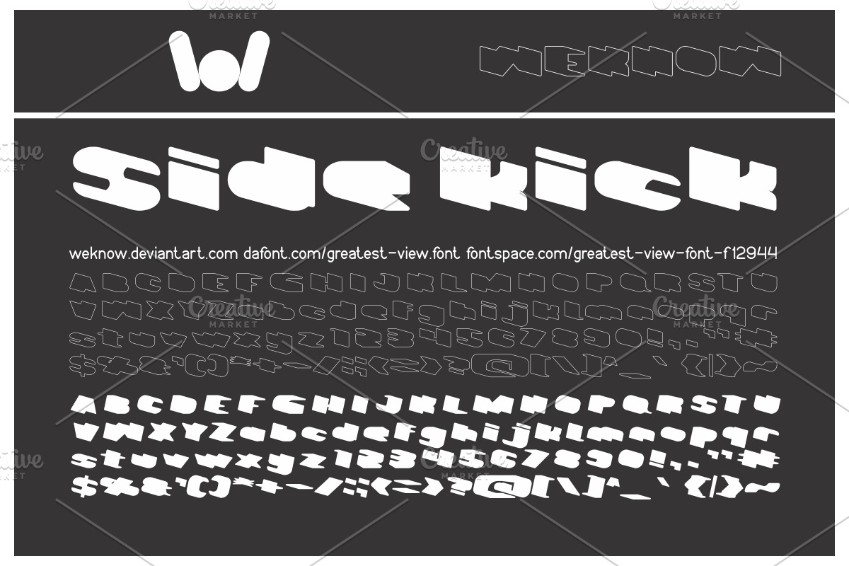 Greatest View font preview 2