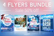 Winter Flyers Bundle, a Flyer Template by Krukowski Graphics (Thumbnail 1 of 3)